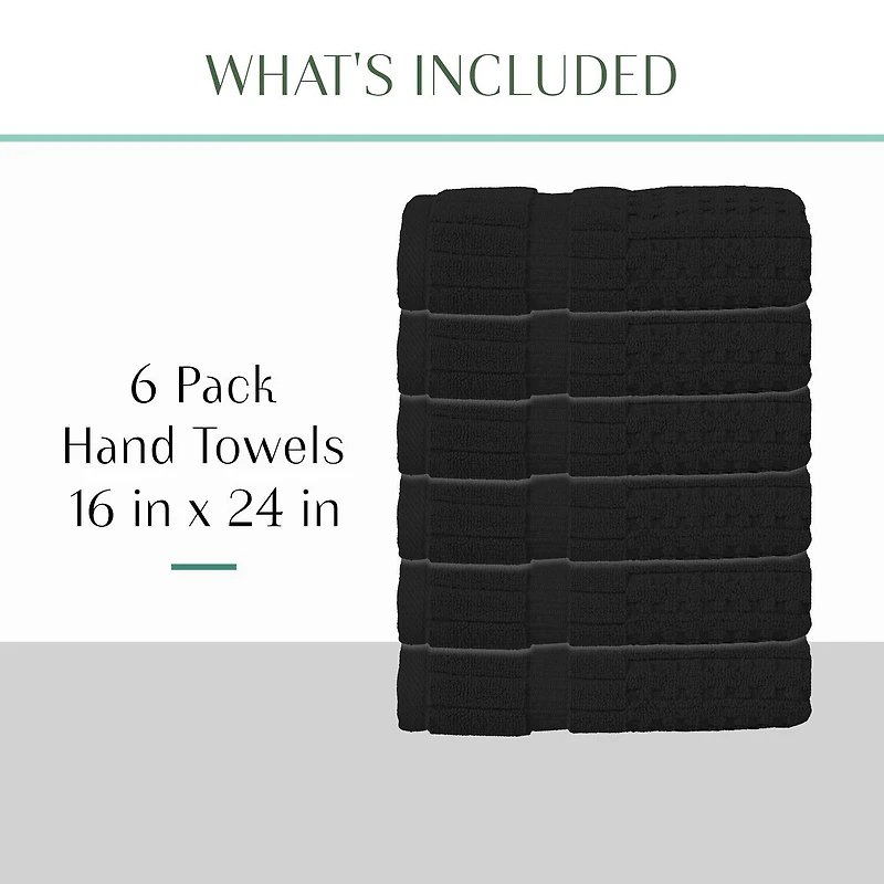 Home Weavers Inc Willow Collection 100% Cotton Zero Twist -pc. Hand Towel