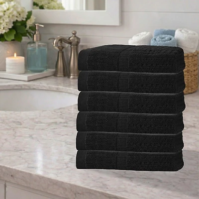Home Weavers Inc Willow Collection 100% Cotton Zero Twist -pc. Hand Towel