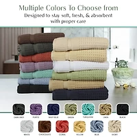 Home Weavers Inc Willow Collection 100% Cotton Zero Twist -pc. Hand Towel
