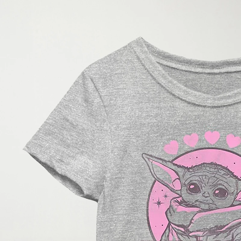 Little & Big Kid Girls Crew Neck Short Sleeve Regular Fit Star Wars Graphic T-Shirt