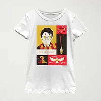 Little & Big Kid Girls Crew Neck Short Sleeve Regular Fit Harry Potter Graphic T-Shirt