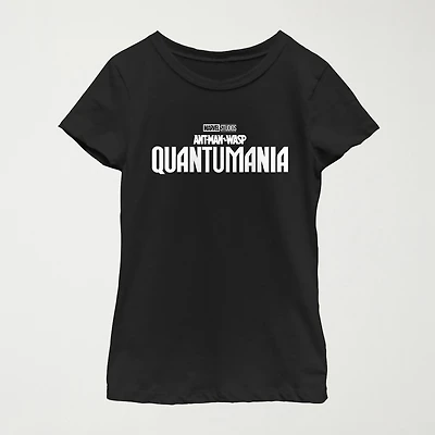 Quantumania Little & Big Kid Girls Crew Neck Short Sleeve Regular Fit Ant Man Graphic T-Shirt