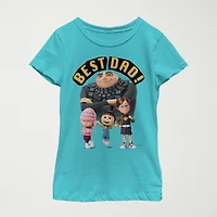 Little & Big Kid Girls Crew Neck Short Sleeve Regular Fit Despicable Me Graphic T-Shirt