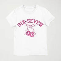 Six Seven 67 Little & Big Kid Girls Crew Neck Short Sleeve Regular Fit Graphic T-Shirt