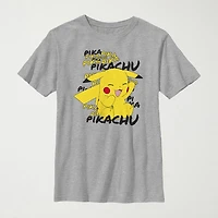 Little & Big Kid Boys Crew Neck Short Sleeve Regular Fit Pokemon Graphic T-Shirt
