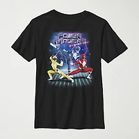 Little & Big Kid Boys Crew Neck Short Sleeve Regular Fit Power Rangers Graphic T-Shirt