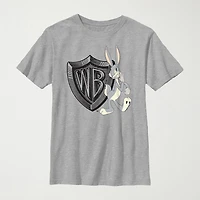 Warner Bros. Little & Big Kid Boys Crew Neck Short Sleeve Regular Fit Looney Tunes Graphic T-Shirt