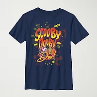 Little & Big Kid Boys Crew Neck Short Sleeve Regular Fit Scooby Doo Graphic T-Shirt