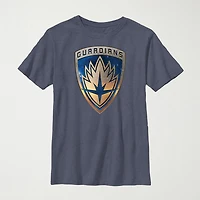 Little & Big Kid Boys Crew Neck Short Sleeve Regular Fit Guardians of the Galaxy Marvel Graphic T-Shirt