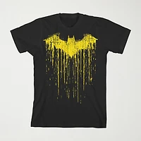 Little & Big Kid Boys Crew Neck Short Sleeve Loose Fit Batman Graphic T-Shirt