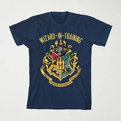 Little & Big Kid Boys Crew Neck Short Sleeve Loose Fit Harry Potter Graphic T-Shirt