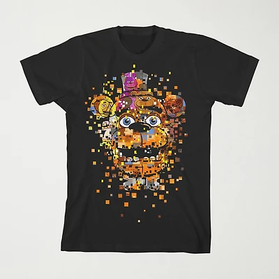 Little & Big Kid Boys Crew Neck Short Sleeve Loose Fit Five Nights at Freddys Graphic T-Shirt