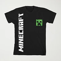 Little & Big Kid Boys Crew Neck Short Sleeve Loose Fit Minecraft Graphic T-Shirt