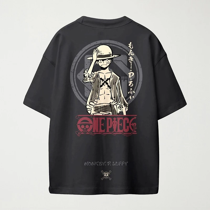 One Piece Little & Big Kid Boys Crew Neck Short Sleeve Oversized Graphic T-Shirt
