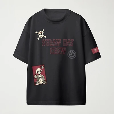 One Piece Little & Big Kid Boys Crew Neck Short Sleeve Oversized Graphic T-Shirt