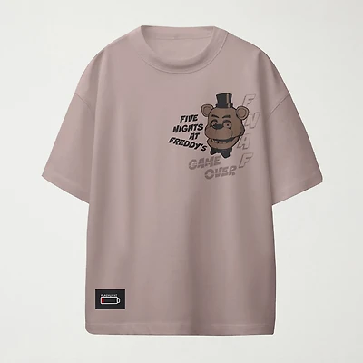 Little & Big Kid Boys Crew Neck Short Sleeve Oversized Five Nights at Freddys Graphic T-Shirt
