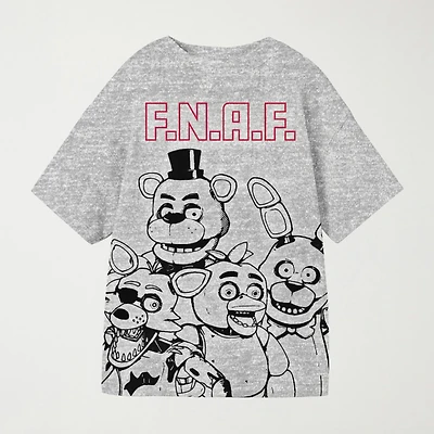 Little & Big Kid Boys Crew Neck Short Sleeve Oversized Five Nights at Freddys Graphic T-Shirt