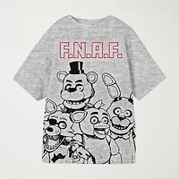 Little & Big Kid Boys Crew Neck Short Sleeve Oversized Five Nights at Freddys Graphic T-Shirt