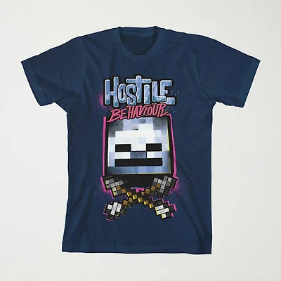 Little & Big Kid Boys Crew Neck Short Sleeve Relaxed Fit Minecraft Graphic T-Shirt