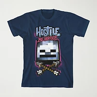 Little & Big Kid Boys Crew Neck Short Sleeve Relaxed Fit Minecraft Graphic T-Shirt