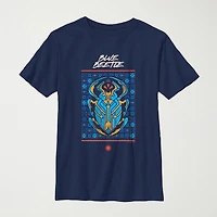 Little & Big Kid Boys Crew Neck Short Sleeve Regular Fit Blue Beetle Graphic T-Shirt