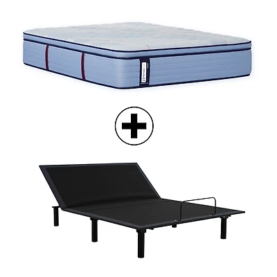 Sealy Posturepedic Ripley 15" Medium Pillow Top - Mattress + Adjustable Base