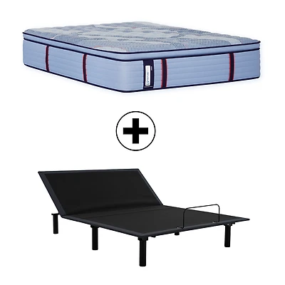 Sealy Posturepedic Gatemore 15" Medium Pillow Top - Mattress + Adjustable Base
