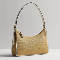 Liz Claiborne Straw Carter Shoulder Bag