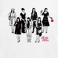 Andy Fashion Cropped Womens Juniors Crew Neck Short Sleeve Classic Fit Graphic T-Shirt