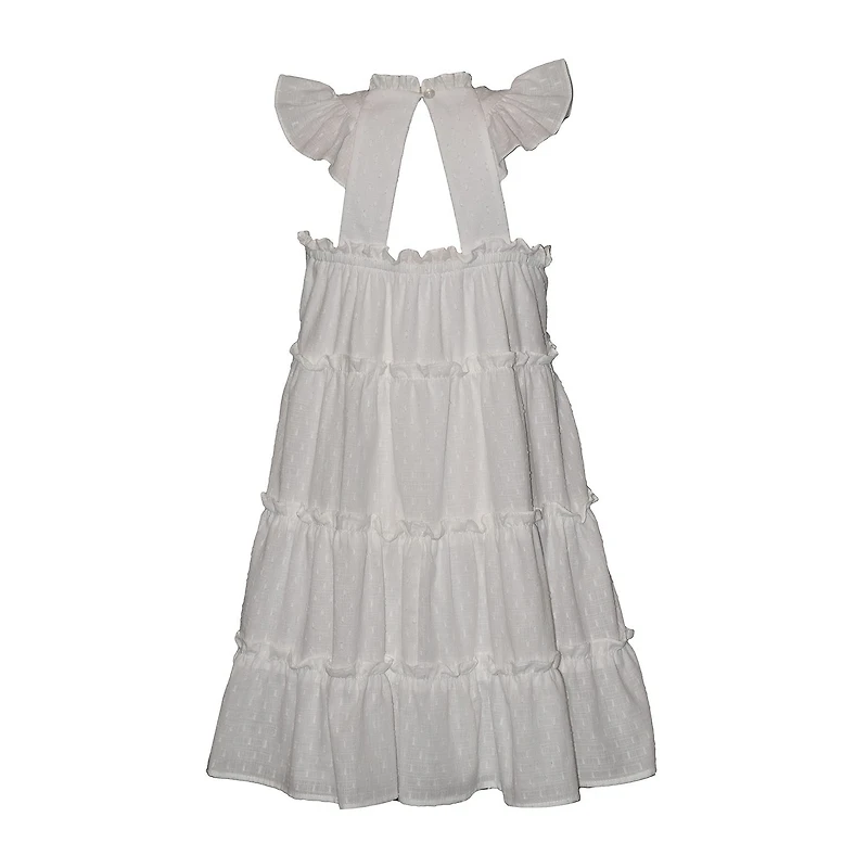 Bonnie Jean Girls Sleeveless Flutter A-Line Dress