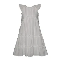 Bonnie Jean Girls Sleeveless Flutter A-Line Dress