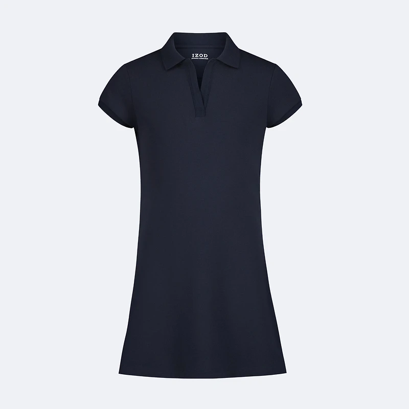 IZOD Womens Juniors Short Sleeve Shirt Dress