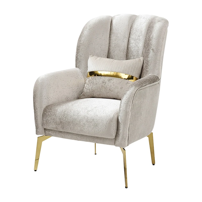 Furniture of America™ VERA Cushioned Accent Chair in Beige
