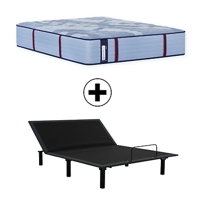 Sealy Posturepedic Gatemore 14" Plush Tight Top - Mattress + Adjustable Base