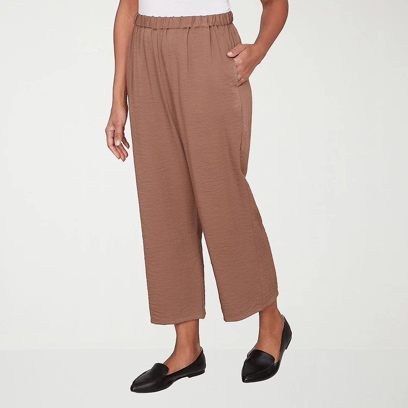 Alfred Dunner Spice Market Womens Straight Ankle Pant