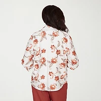 Alfred Dunner Spice Market Womens 3/4 Sleeve Layered Top