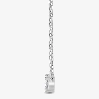 F / Si2) Womens 1/ CT. T.W. Lab Grown White Diamond 10K Gold 18 Inch Pendant Necklace