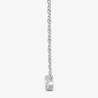 (F / Si2) Womens 1/2 CT. T.W. Lab Grown White Diamond 10K Gold 18 Inch Pendant Necklace