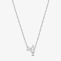 (F / Si2) Womens 1/2 CT. T.W. Lab Grown White Diamond 10K Gold 18 Inch Pendant Necklace