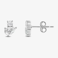 (F / Si2) 1 CT. T.W. Lab Grown White Diamond 10K Gold 8.2mm Stud Earrings
