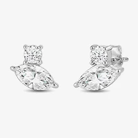 (F / Si2) 1/2 CT. T.W. Lab Grown White Diamond 10K Gold 5.9mm Stud Earrings