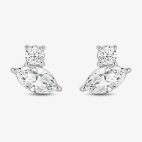 (F / Si2) 1/2 CT. T.W. Lab Grown White Diamond 10K Gold 5.9mm Stud Earrings
