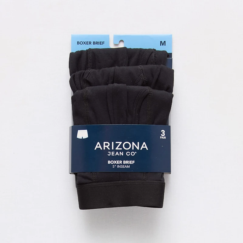 Arizona Mens 3 Pack Boxer Briefs 379140