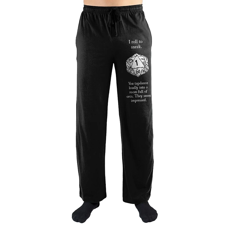 Dungeons And Dragons Mens Fleece 1 Pair Pajama Pants