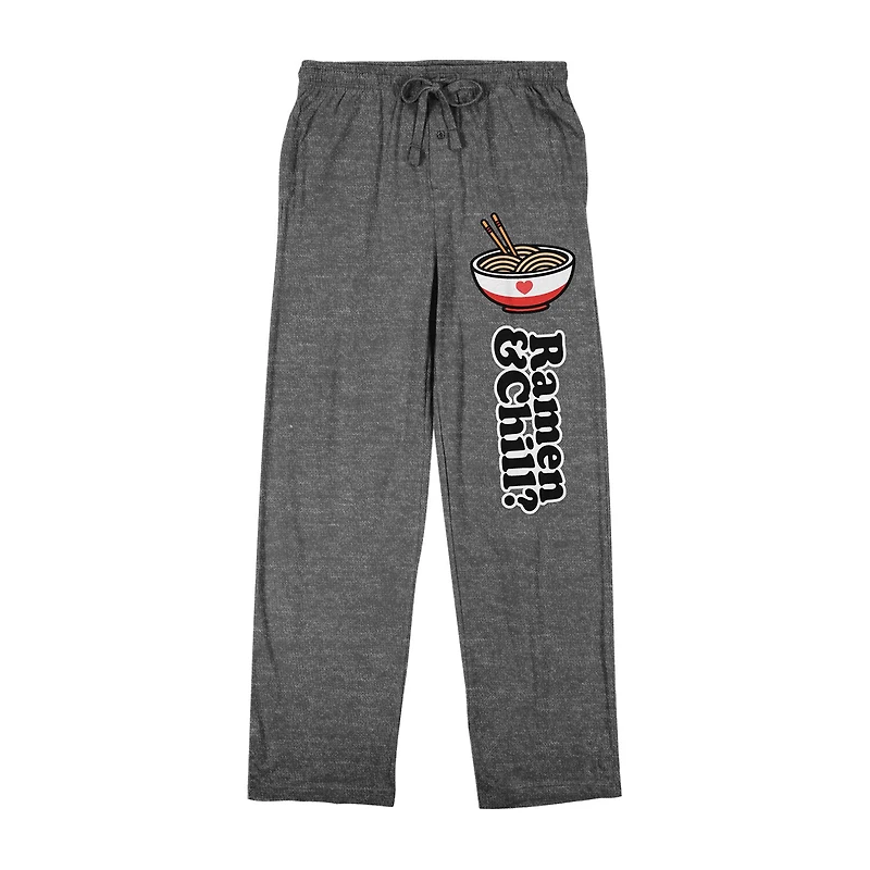 Valentines Ramen Mens Fleece 1 Pair Pajama Pants