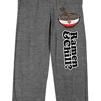 Valentines Ramen Mens Fleece 1 Pair Pajama Pants