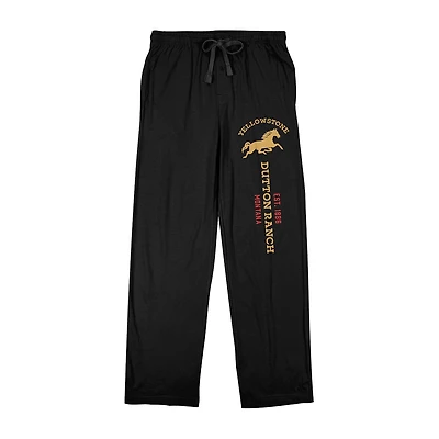 Yellowstone Series Mens Fleece 1 Pair Pajama Pants