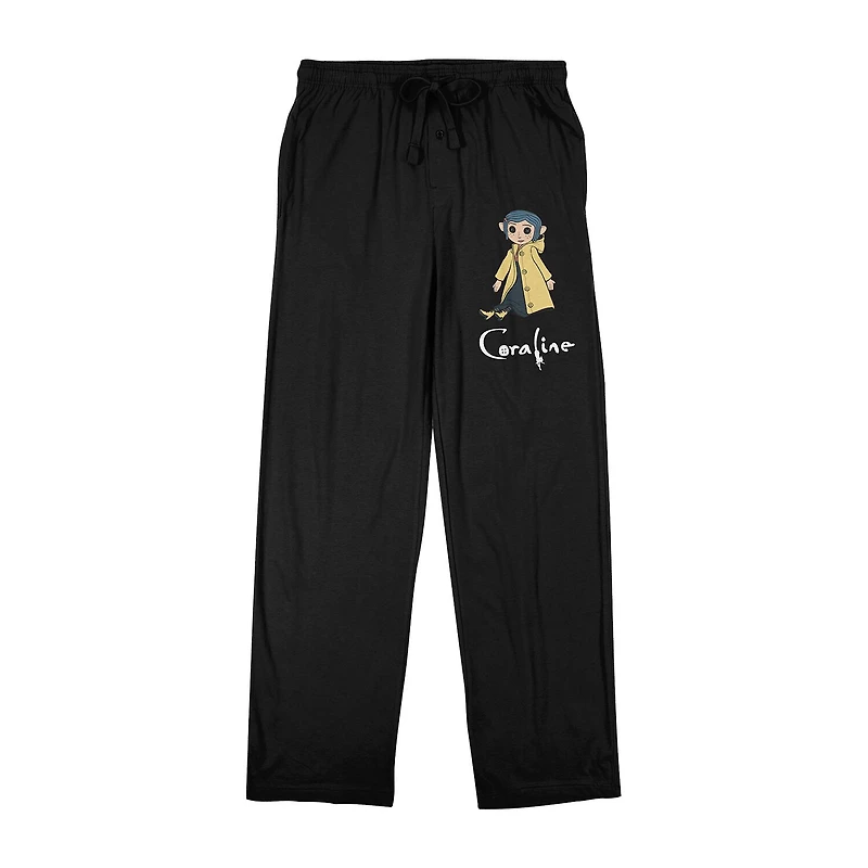 Coraline Character Mens Fleece 1 Pair Pajama Pants