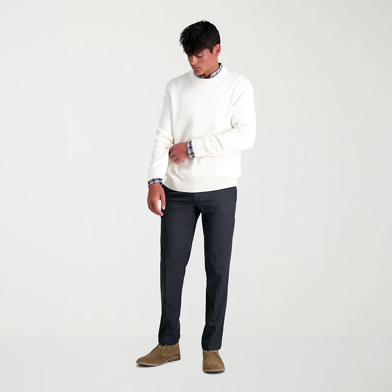 Haggar Cool 18 Pro Mens Straight Fit Flat Front Pant