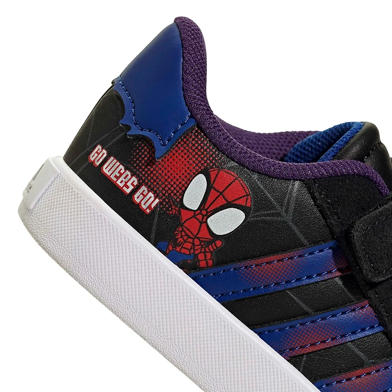 adidas Vl Court Toddler Boys Spiderman Sneakers